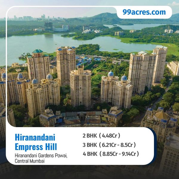 2, 3 & 4 BHK Apartment in Hiranandani Gardens Powai, Central Mumbai @ Rs. 4.44 Crores onwards